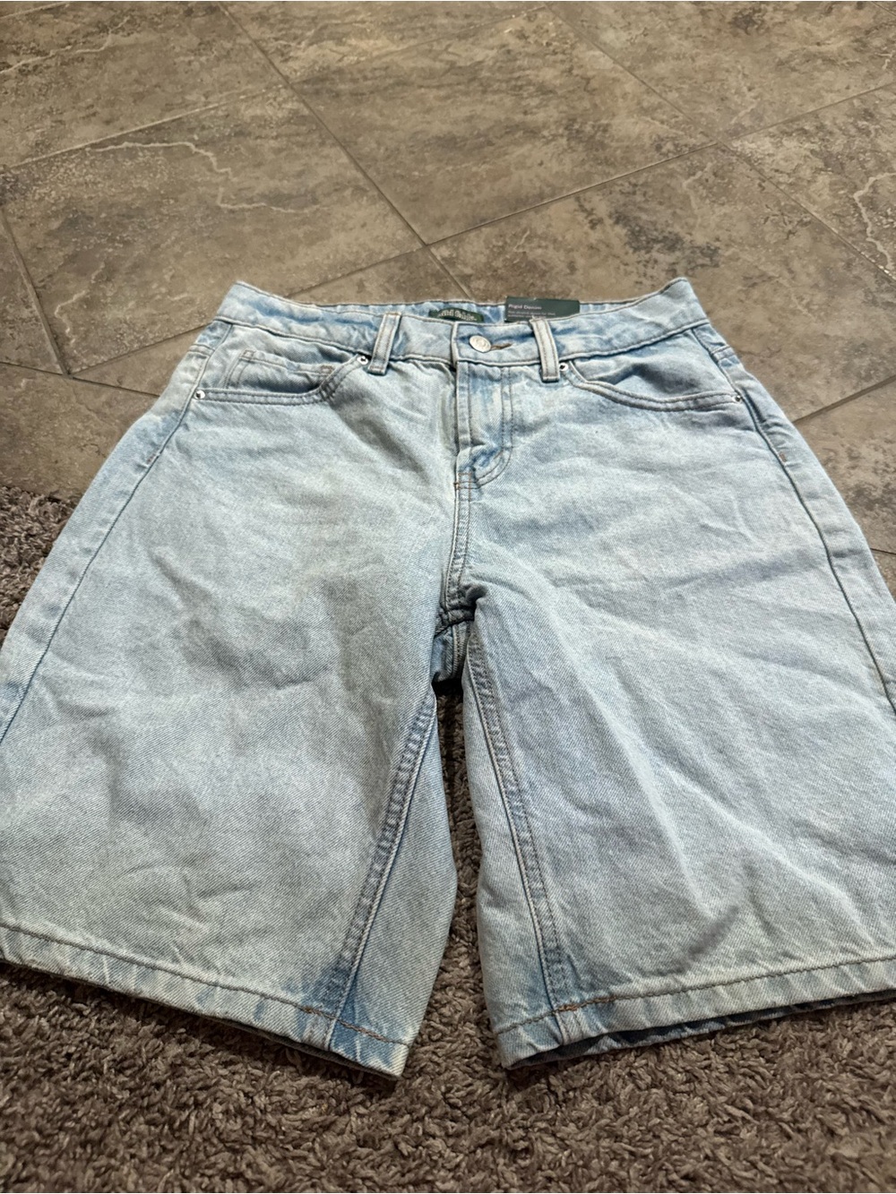 🐒Light Blue Denim Womens Jorts